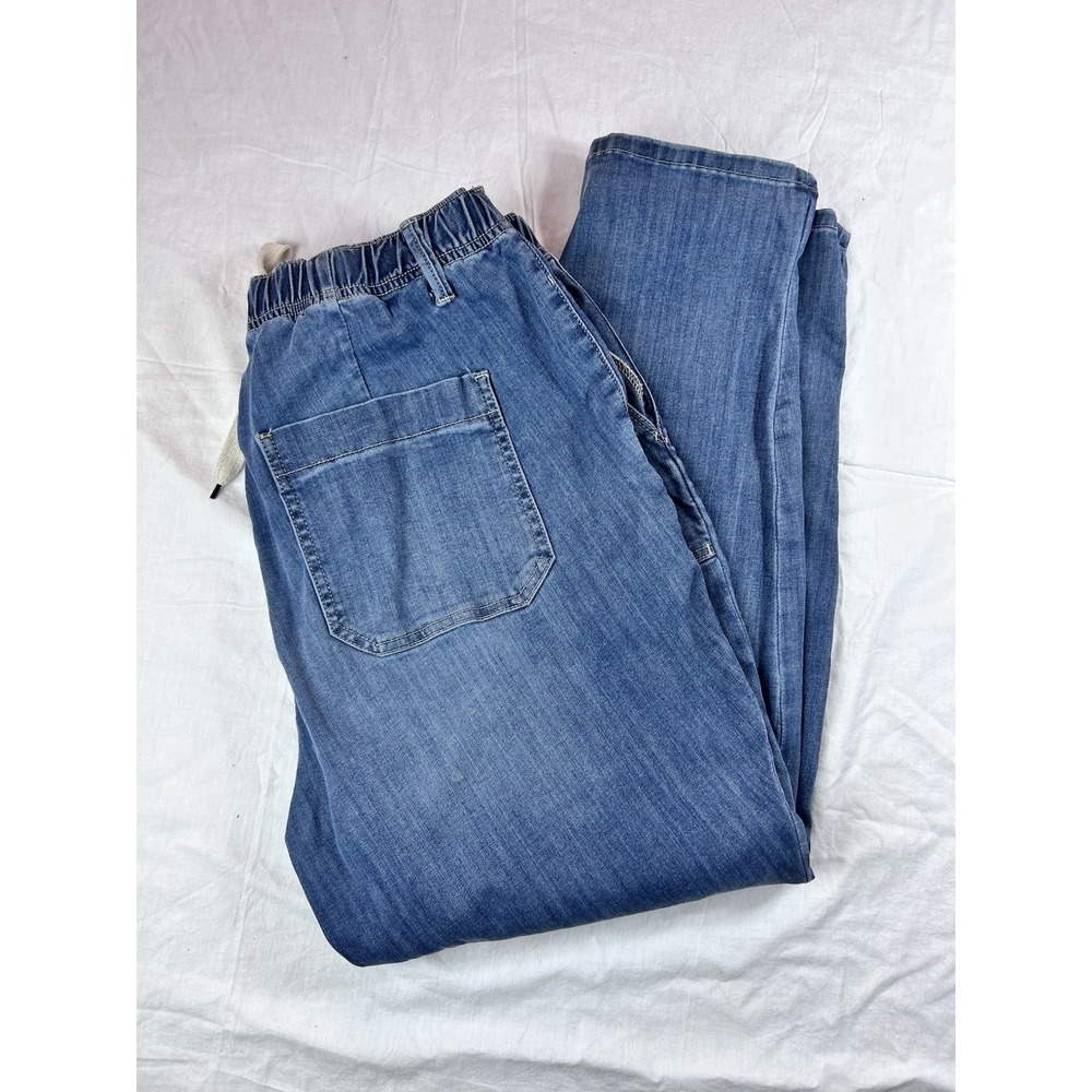 JUDY BLUE JB88496 HIGH WAIST PULL-ON JOGGER JEANS WOMEN'S 16W POCKETS DRAWSTRING